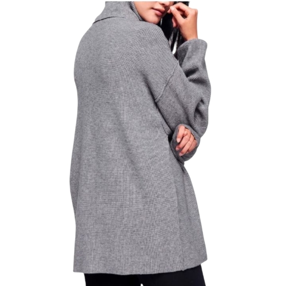Free People Revolve Softly Structured Turtleneck Tunic Dark Gray Size Medium - Picture 2 of 7